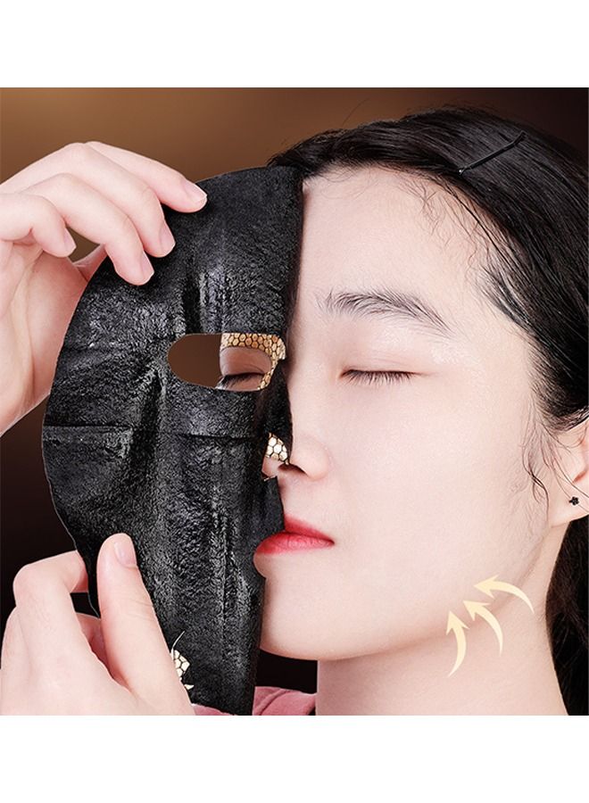 RoyueS 5 PCS Gold Facial Mask Premium Hydrogel Sheet Face Masks for Skin Care and Beauty, Hydrating and Anti Aging  Facemask with Collagen, Hyaluronic Acid,Wrinkles Great for All Skin - Image 5