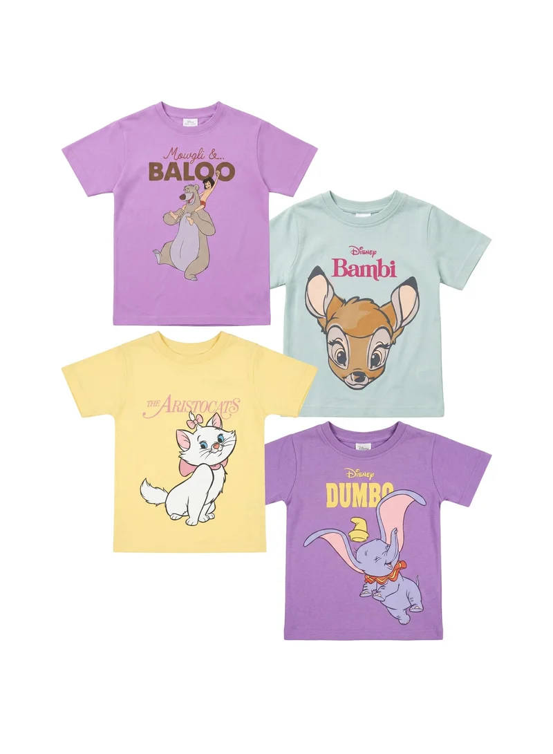 Disney Disney Toddler Girls Character T-Shirts – Pack of 4