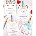 ORIENTAL CHERRY Valentines Day Cards for Kids Set of 24 Rainbow Pencils Unicorn Valentines Class Party Favors Valentine day cards Exchange Bulk for Girls Boys School Classroom Supplies - Image 3