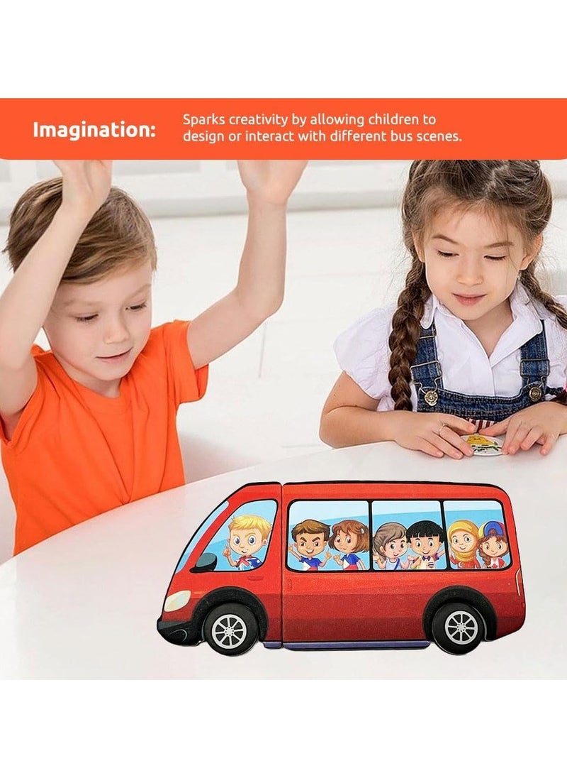 TOY GARDEN Magnetic Puzzle Set with Urban Traffic Theme - 2-in-1 Interactive Learning Toy for Kids, Including Magnetic Puzzle, Drawing Board, and Accessories - Perfect for Early Childhood Education, Enhancing Fine Motor Skills, Creativity, and Cognitive Development  - Image 2