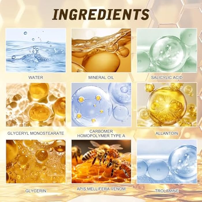 Tabriyot 2PC Bee Venom Comprehensive Cream,Visibly Reduces Skin Blemishes,Bee Venom Skin Treatment Cream Repair for All skin Types - Image 2