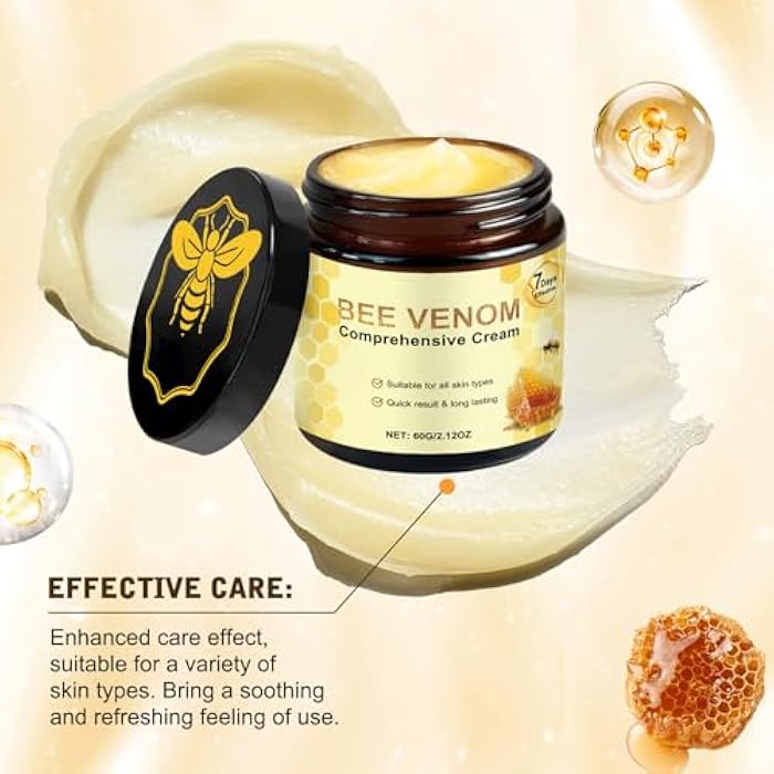 Tabriyot 2PC Bee Venom Comprehensive Cream,Visibly Reduces Skin Blemishes,Bee Venom Skin Treatment Cream Repair for All skin Types - Image 5