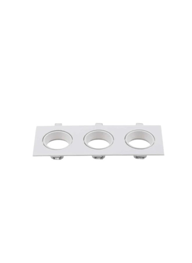 Adjustable Square Ceiling Spotlight Frame White Color