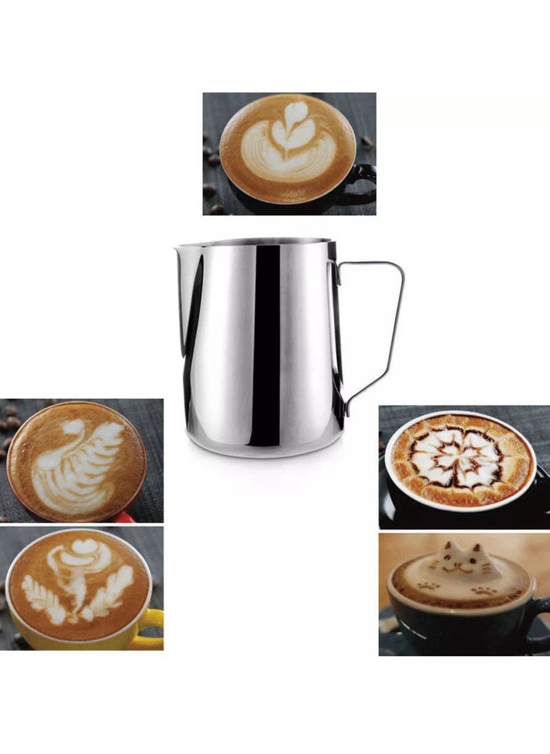 Generic Milk frothing jug (carafe) with internal and external grades  - Image 1