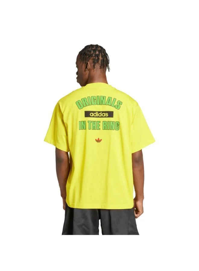 Adidas Originals YELLOW adidas Originals In The Ring Graphic T-Shirt for Men | Best Price UAE