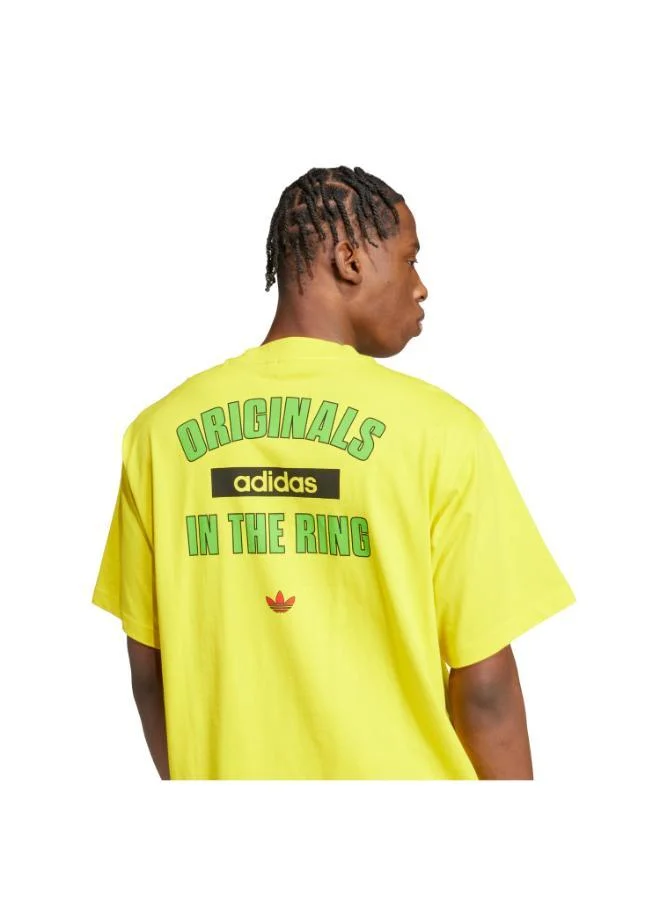 Adidas Originals YELLOW adidas Originals In The Ring Graphic T-Shirt for Men | Best Price UAE