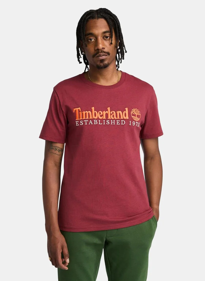 Timberland Men's Embroidered Established 1973 T-Shirt