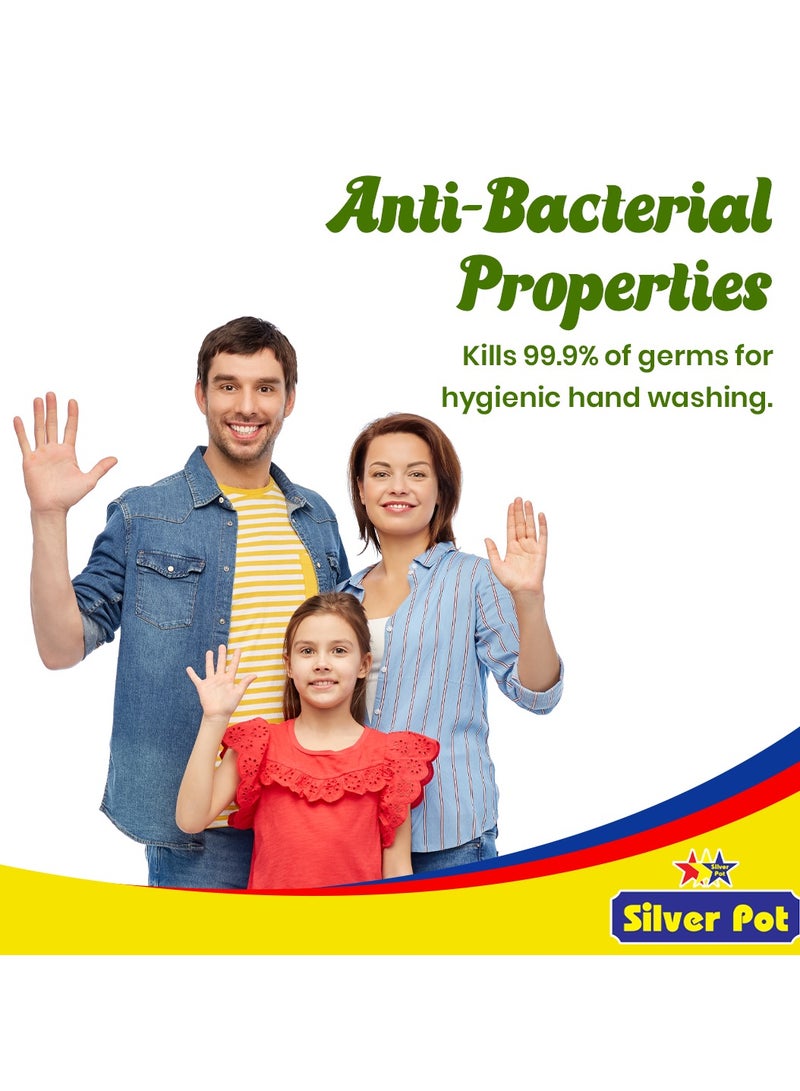 سيلفر بوت عبوة غسول اليدين بالألوفيرا من قطعتين (400 مل) - تركيبة مرطبة لطيفة برائحة الصبار المهدئة وحماية فعالة من الجراثيم والعناية اليومية - Image 4