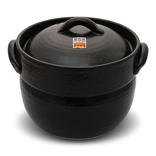 COTONOHA Banko Ware Earthenware Rice Cooker Donabe- Double-Lid Design for Fluffy Rice, English manual included for cooking rice, Even Heating & Enhanced Flavor Experience, Made in Japan (3-4 Cups) - Image 2