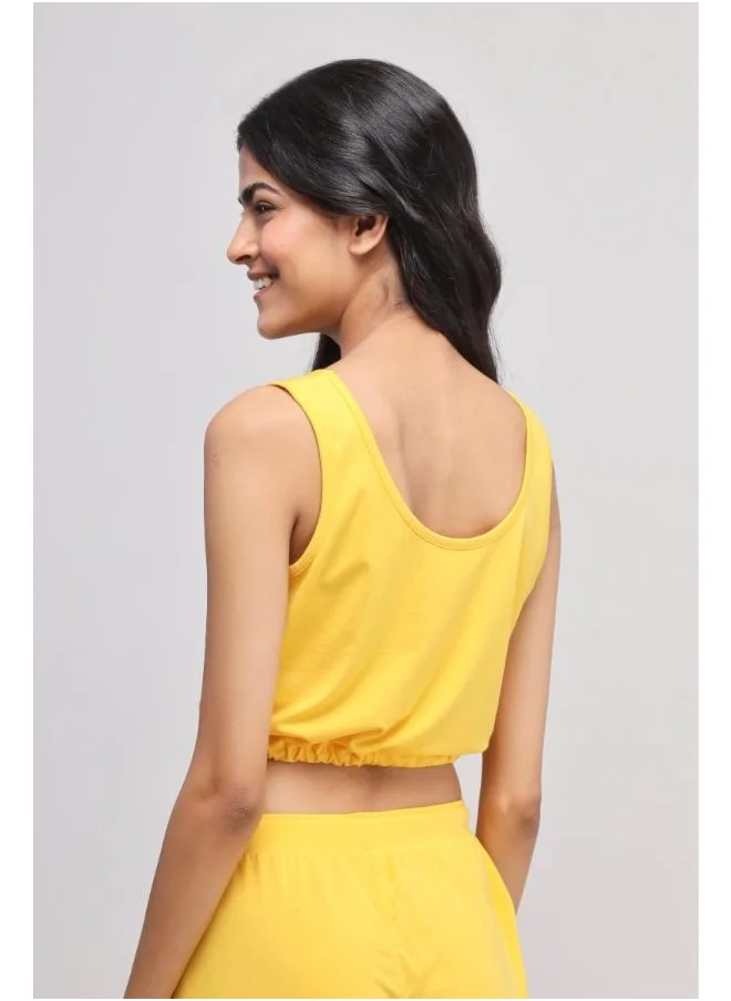 نسيسيرا Sunny Lime Scoop-Neck Supima Top