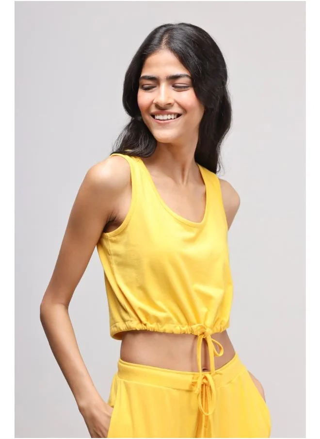 نسيسيرا Sunny Lime Scoop-Neck Supima Top