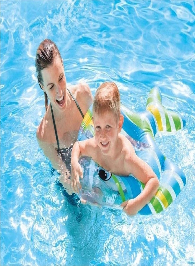 NELSTRAB:- Pool Party Adjustable Float Inflatable Fis Swimming Ring for Girls and Boys Fis Swim Tube(3-8 Year)(Multi Color)(1 PIS) - Image 2