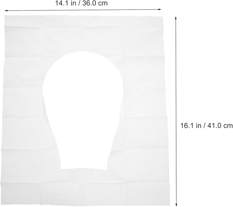 أغطية مقاعد المرحاض القابلة للتخلص منها 100 قطعة، وسادات سفر محمولة للبالغين للحماية الصحية - Image 5