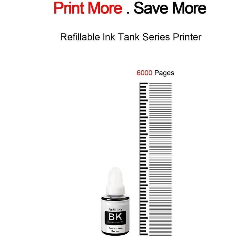 VAVIA GI-790 Black Ink Bottle Compatible Printer for Canon G1010 G2000 G2002 G2010 G2012 G3000 G3010 G3012 G4010 (CNN 790 Ink Black -2) - Image 2