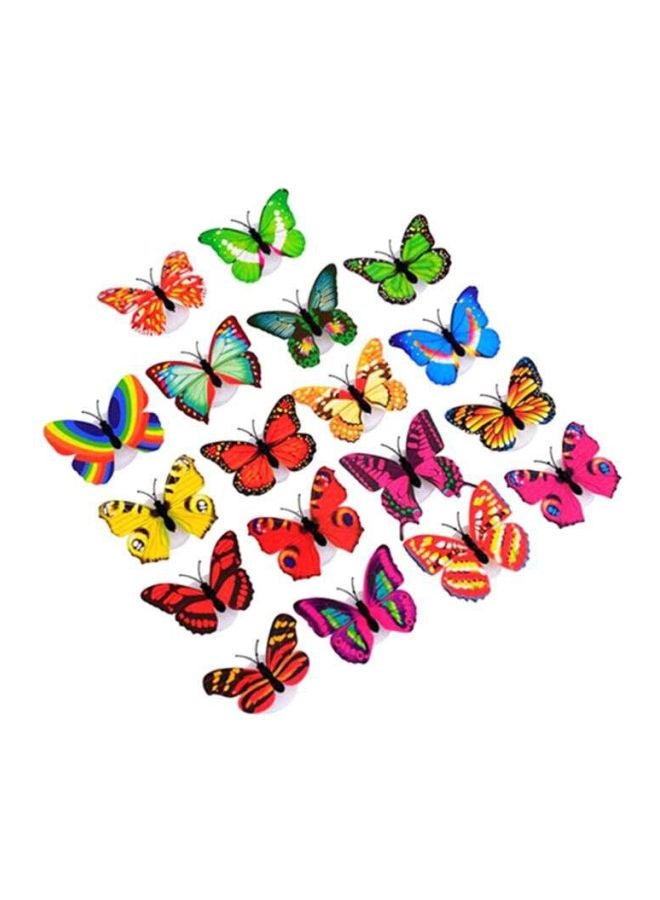 OUTAD LED Lighting erfly Wall Sticker Multicolour 60x40x60mm - Image 1