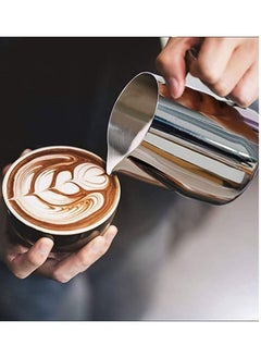 ABJ Stainless Steel Coffee Milk Pitcher Milk Frother Silvery  - Image 1