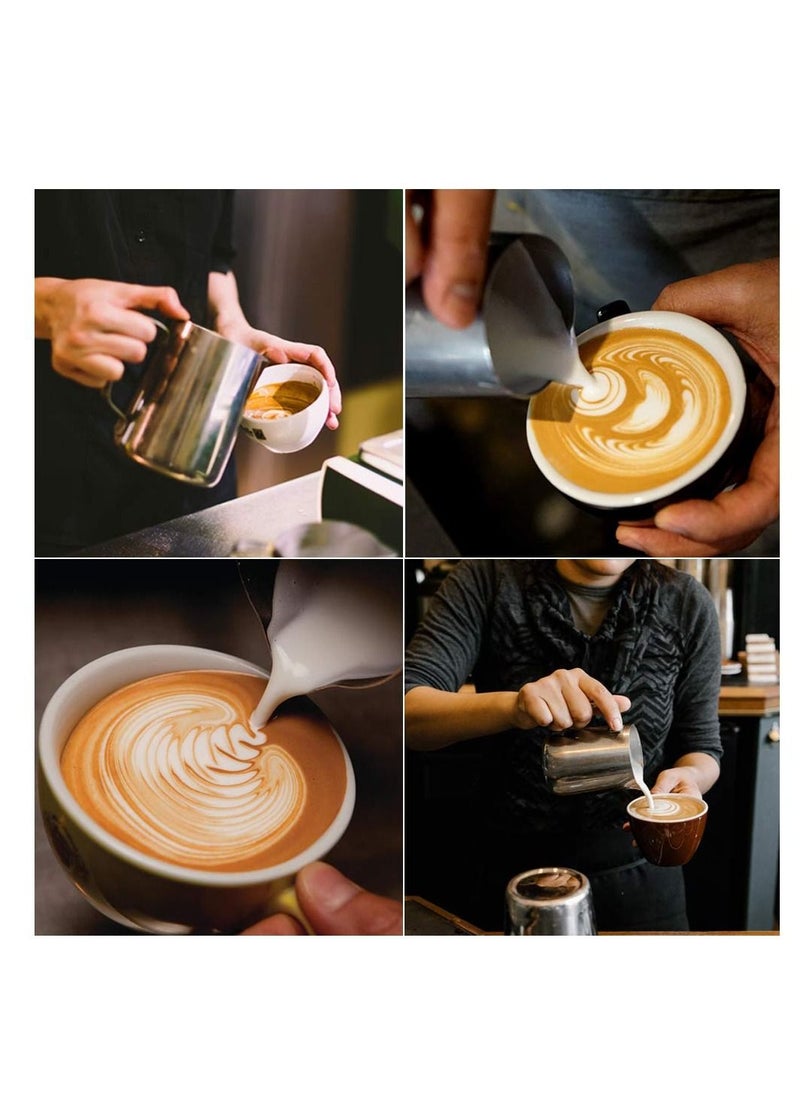 ABJ Stainless Steel Coffee Milk Pitcher Milk Frother Silvery  - Image 2