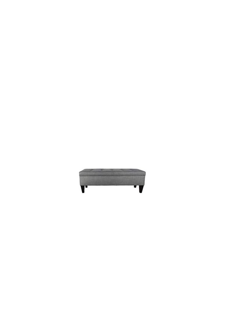 R2R FURNITURE R2R Storage Tuffted Bench Large, Dark Grey 