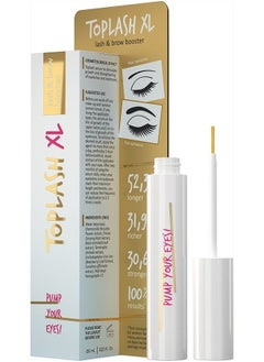 XL Lash and Brow Booster, Growth Serum with Eyelash and Eyebrow Enhancer, Promotes Stronger, Thicker, Healthier Lashes with Botanicals and Peptides