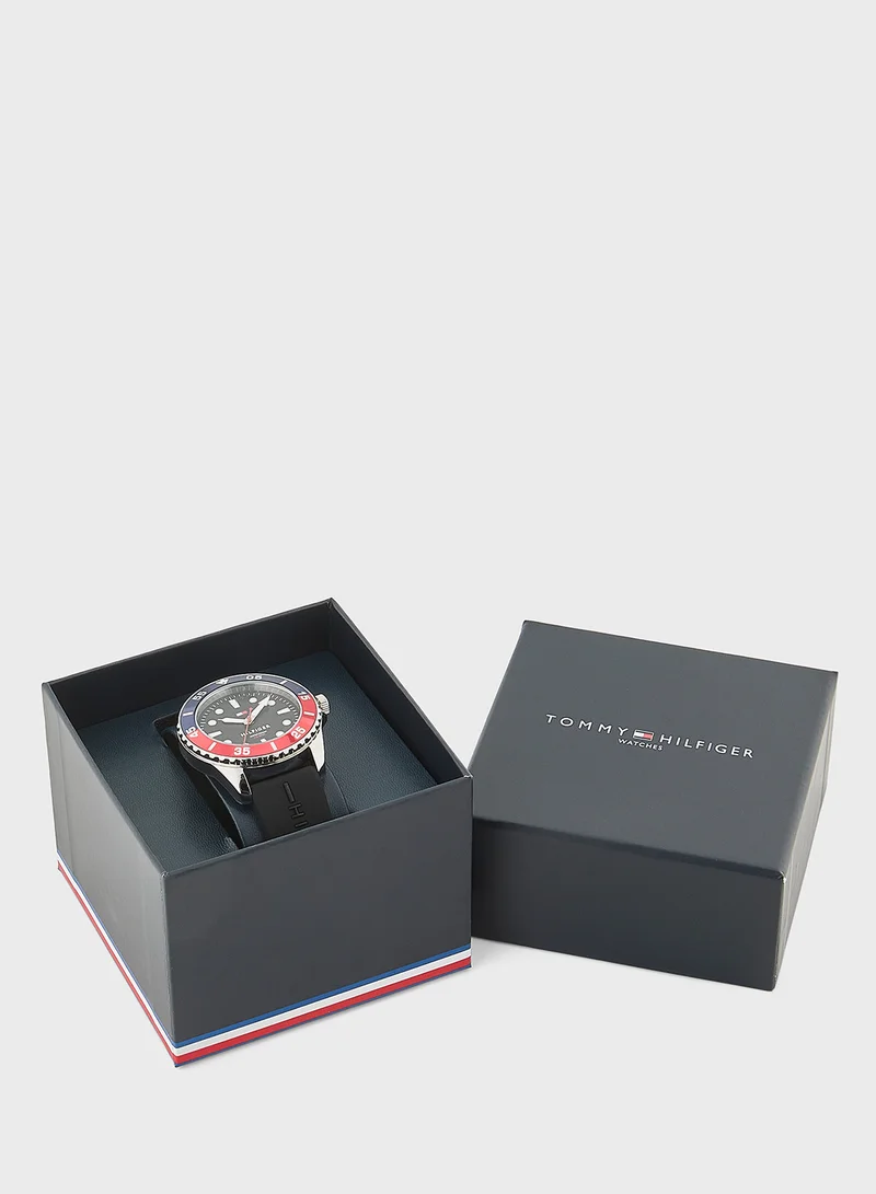 TOMMY HILFIGER Casual Pu Strap Analog Watch