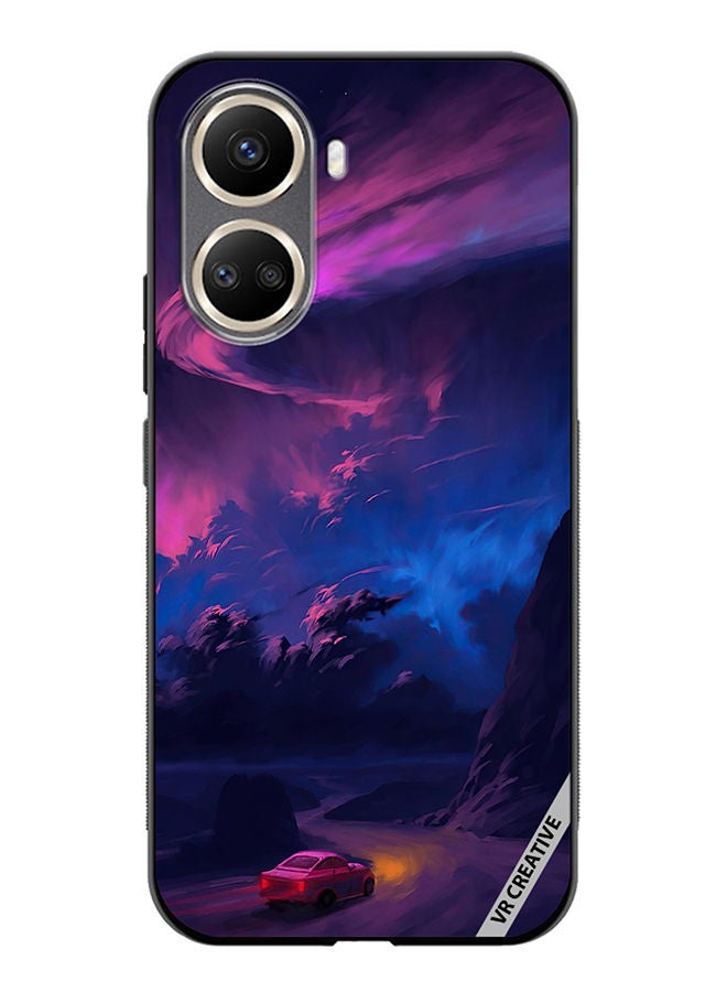VR CREATIVE Protective Case Cover For Huawei Nova 10 SE Car On Empty Road Design Multicolour - Image 1