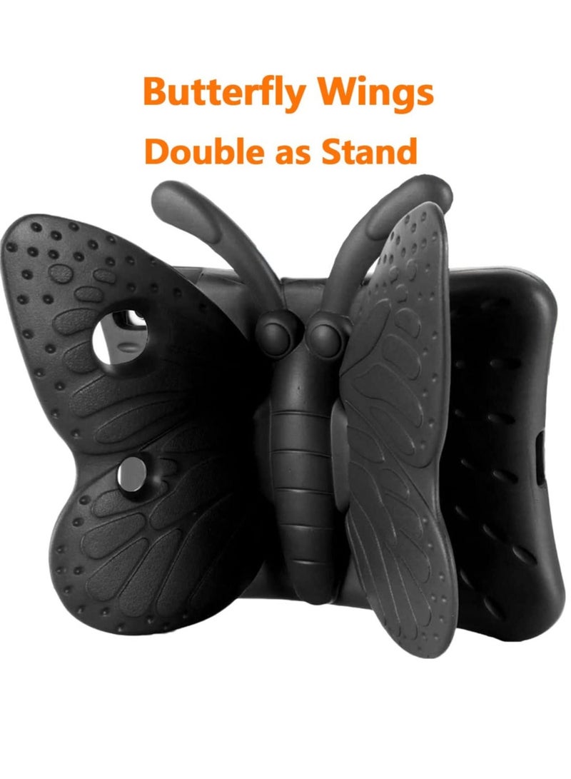 راكسوم حافظة آيباد 10.2 للأطفال، حافظة آيباد الجيل السابع للأطفال، خفيفة الوزن ومقاومة للصدمات مصنوعة من إسفنج EVA مع مقبض وحامل، حافظة صديقة للأطفال لجهاز Apple iPad 10.2 بوصة وAir 3 2019 - أسود - Image 3