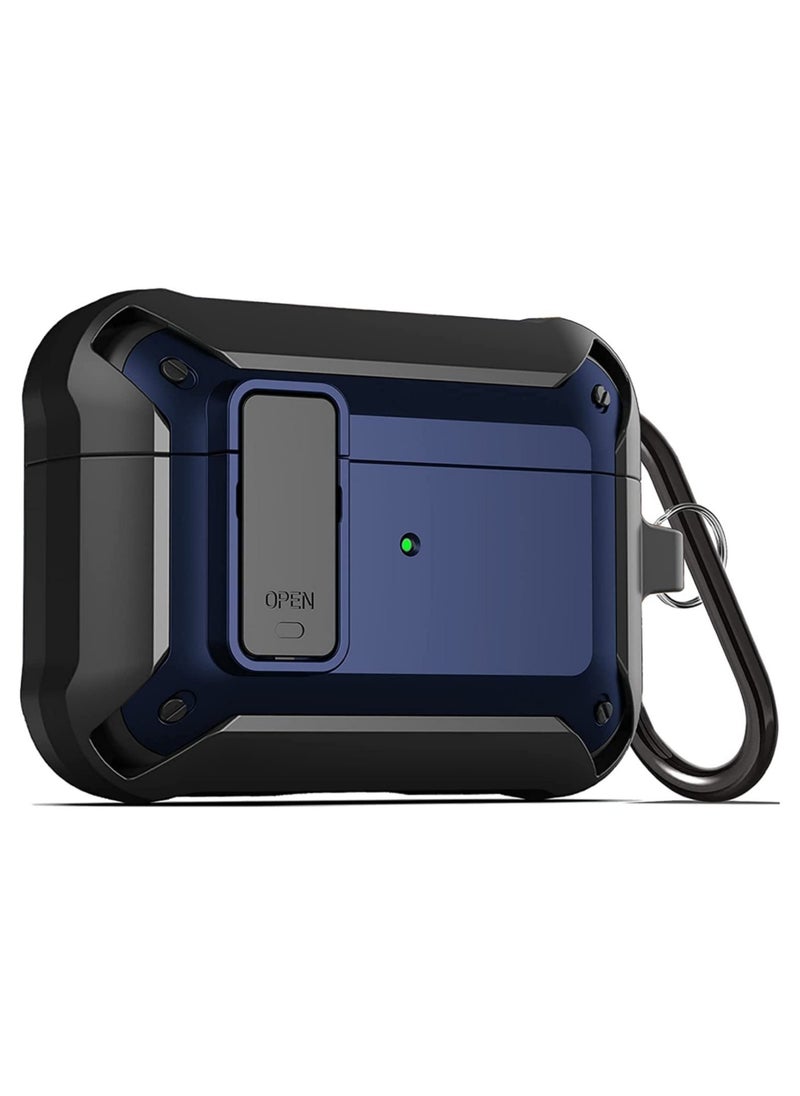 ELTRAZONE Upgraded [Secure Lock] Armor Airpod Pro Case, Fibuntun Shockproof AirPods Pro Cover Cool iPod Pro Case Designed for Apple Air Pod Wireless Pro Cases for Men Women  - Image 1