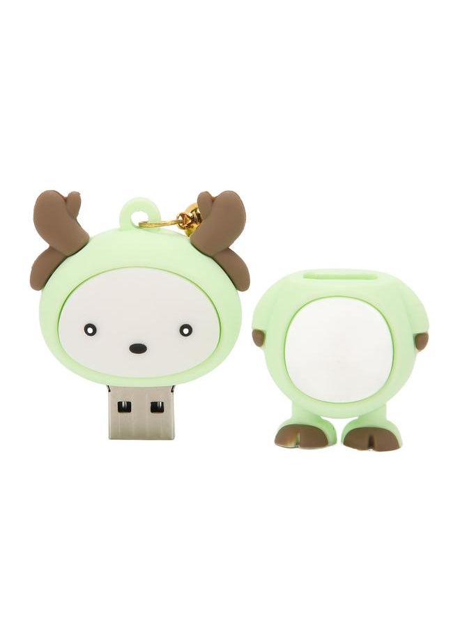 Thoraya Cartoon USB creative mini cute doll USB anime cartoon USB gift USB light green 64GB  - Image 4