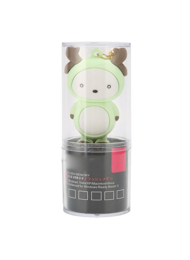 Thoraya Cartoon USB creative mini cute doll USB anime cartoon USB gift USB light green 64GB  - Image 2