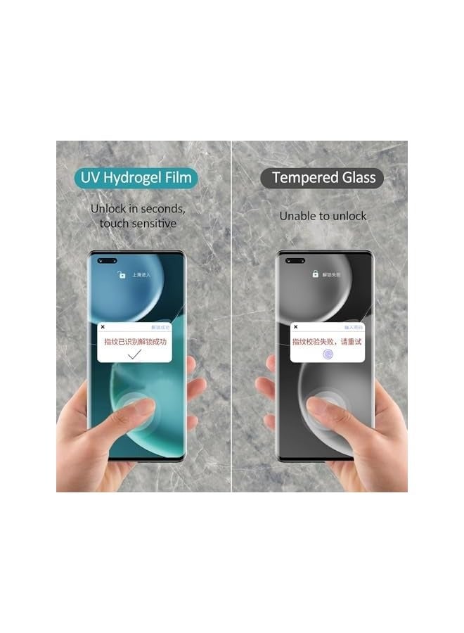 بروماس فيلم هيدروجيل، واقي شاشة مكون من قطعتين، فيلم واقي شاشة واقي لهاتف Honor 90، واقي شاشة مرن أمامي وخلفي (6.7 بوصة، وليس زجاج مقسى) - Image 5