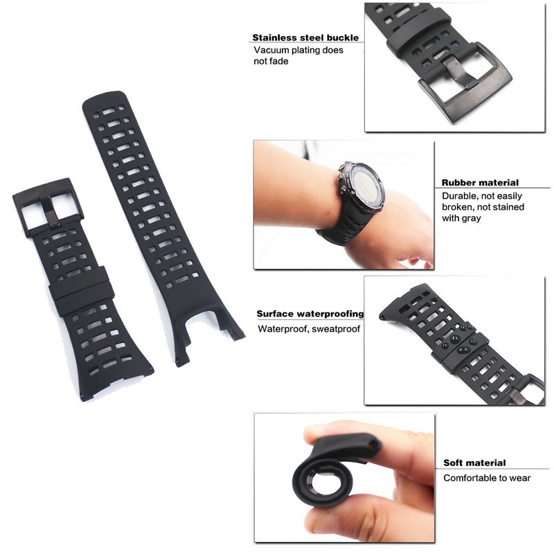Picowe Watch Band Strap, Soft Rubber Watchbands Replacement Kits, Adjustable Size Watch Accessories Compatible with Suunto Ambit 1/2/2S/2R/3Sport/3Run/3PEAK - Image 4