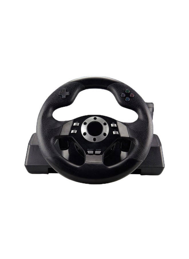 ماركة غير محددة عجلة قيادة لعبة سباق Gerwell مع مضيف X-INPUT للكمبيوتر الشخصي متوافق مع Ps3 STEAM PC360-لون المنتج: أسود  - Image 3