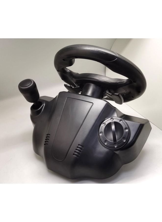 ماركة غير محددة عجلة قيادة لعبة سباق Gerwell مع مضيف X-INPUT للكمبيوتر الشخصي متوافق مع Ps3 STEAM PC360-لون المنتج: أسود  - Image 5