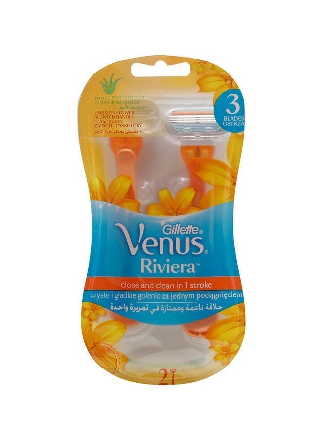 Gillette Venus Riviera Disposable Razor, 2'S  28848