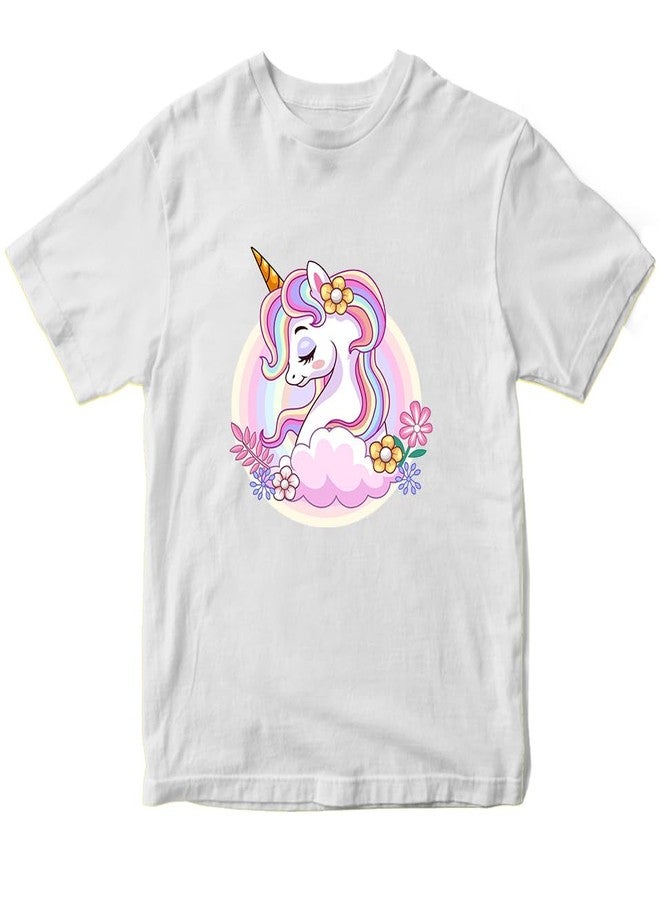 MOTT2 Baby Girl's Regular Fit T-Shirt (GRLTEE_WHT_0-1_09_White7 - Image 1