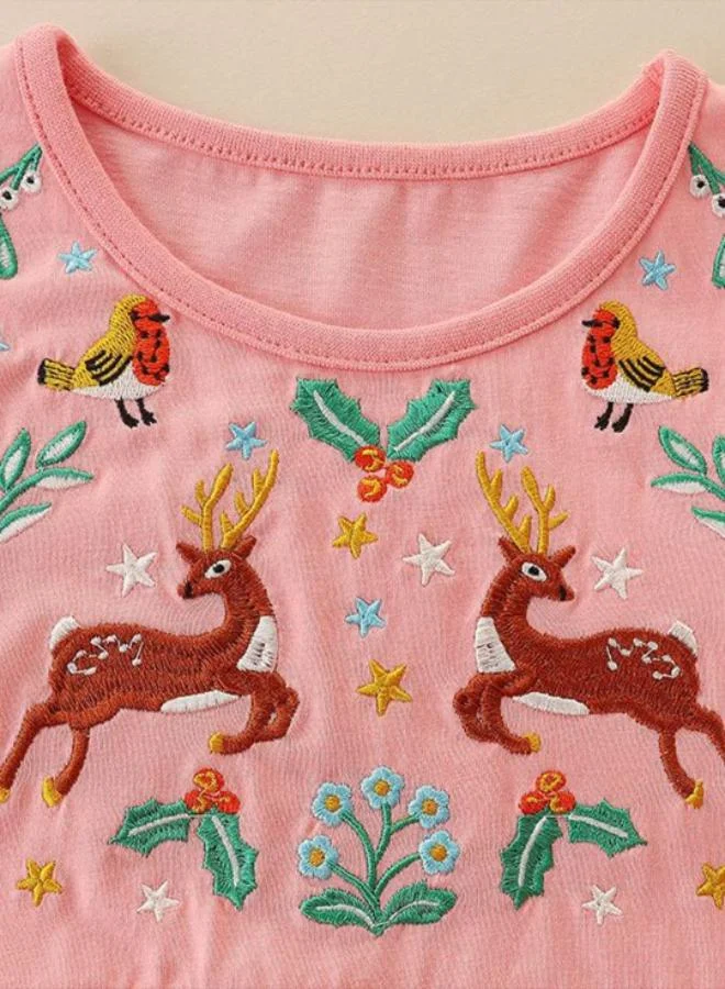 YUNIQEE Embroidered Knit Dress