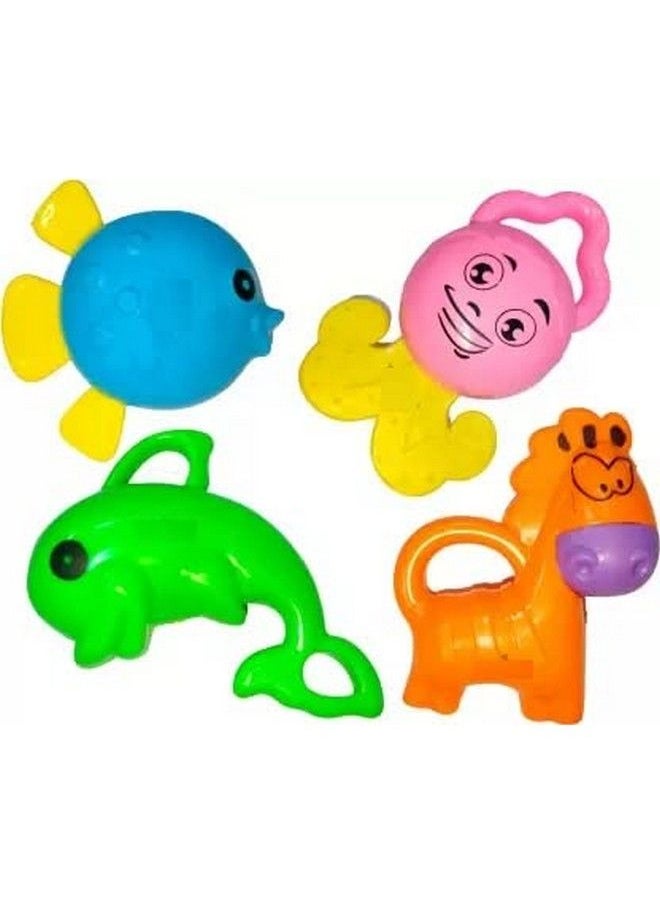 BabyGo Rattle Set With Teathers For New Born Babies Toy For Babies Nontoxicpack Of 8 (Multi Color)  - Image 4