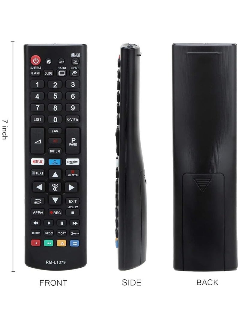 TV remote control Replacement  RM-L1379 for lg akb75095307 akb75095303 and similar model, netflix 3d Infrared. - Image 2