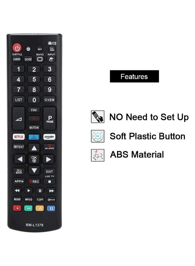 TV remote control Replacement  RM-L1379 for lg akb75095307 akb75095303 and similar model, netflix 3d Infrared. - Image 5