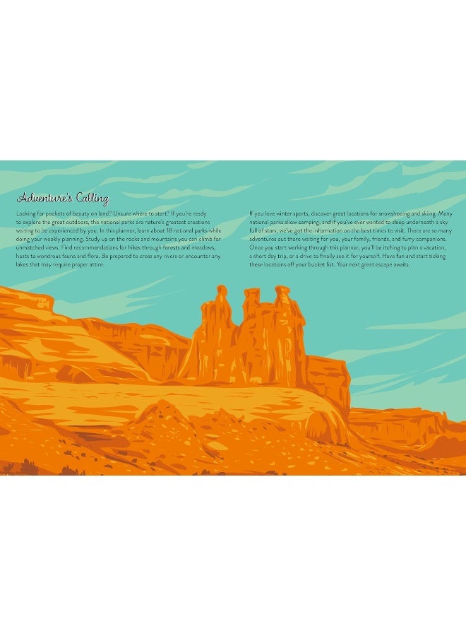National Parks: Undated Weekly and Monthly Planner  - Image 2
