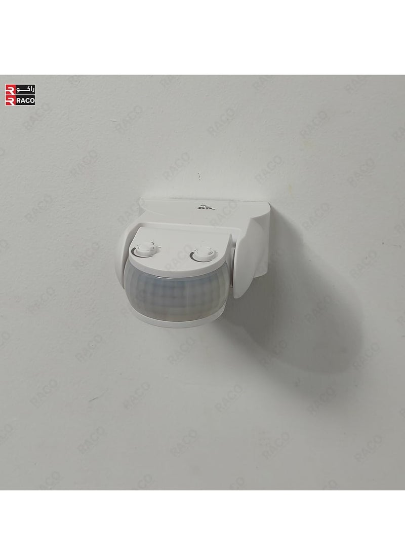 RACO RR Carnation Surface Mounted Motion Sensor AC 220V-240V 180 Degree Outdoor IP65 Security PIR Infrared Movement Detector Max 12M Wall Switch for Indoor and Outdoor Use - Image 4