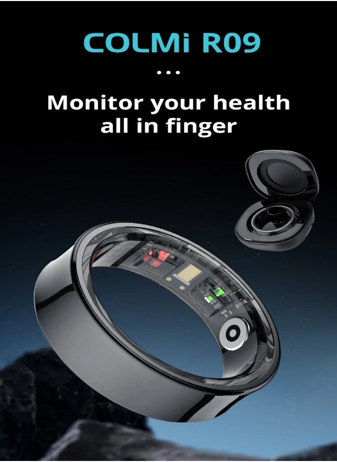 ColMi COLMI R09 Smart Ring For Men Women with Charging Case, Body Temperature Health and Sleep Monitor For Xiaomi Samsung iPhone  - Image 2
