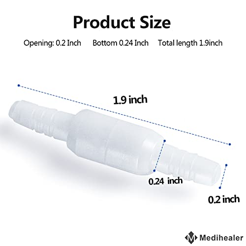 Medihealer 5 Packs Tubing Connector, Pack of 5 Tubing Swivel Connectors, Kink-Resistant and Avoid Tangling,Great-Value Supplies by Medihealer - Image 3
