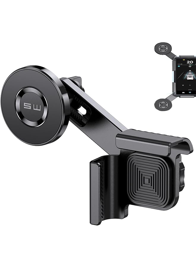 KASTWAVE Tesla Phone Mount, Strongest Magnet Power Magnetic Car Phone Holder Mount For Tesla 3/Y Accessories Fits For All Iphone & Android Phones - With Magnetic Ring - Image 1