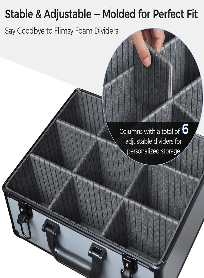 Turokacase Graded Card Case Storage Box - Extra Large Trading Card Storage Box with 8 Adjustable Dividers - Baseball & Sports Card Storage Case - Fits PSA, BGS, SGC, Toploaders & Magnetic Holders - Image 4