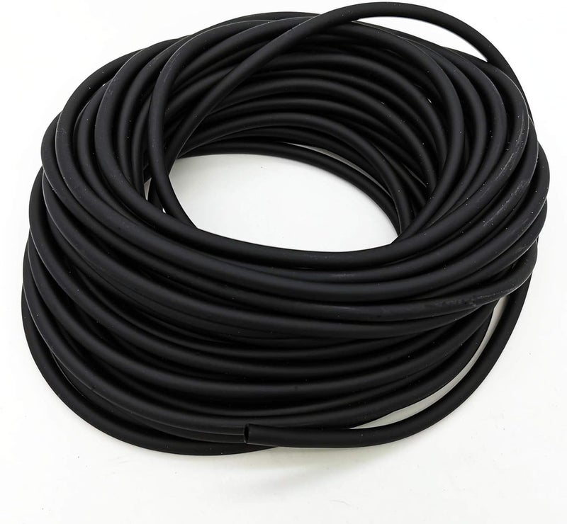 Aquarium 50 Feet Standard 3/16" Black Flexible Airline Tubing for Fish Tank,Terrariums, and Hydroponics