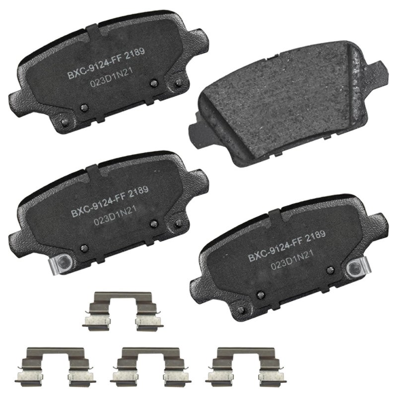 بنديكس وسادات فرامل خلفية سيراميكية Bendix Premium SBC2189 لسيارات Buick Envision (2022-2021) وRegal Sportback (2019-2018) وCadillac XT4 (2023-2019) - Image 1