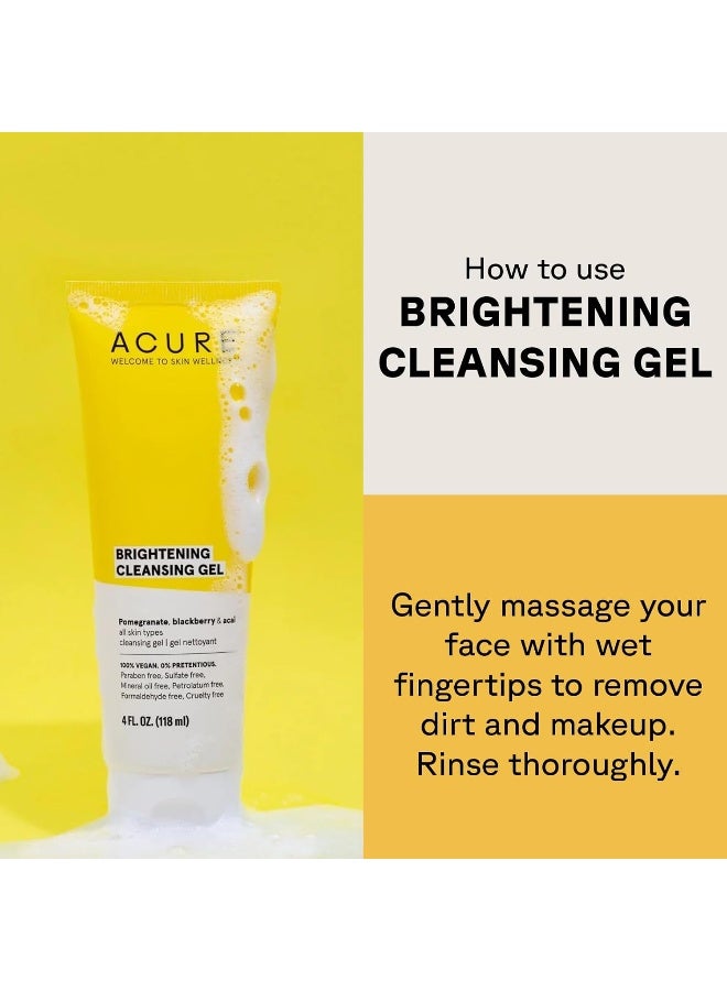 ACURE Brightening Cleansing Gel 118ml (Paraben Free, Sulfate Free) - Image 4