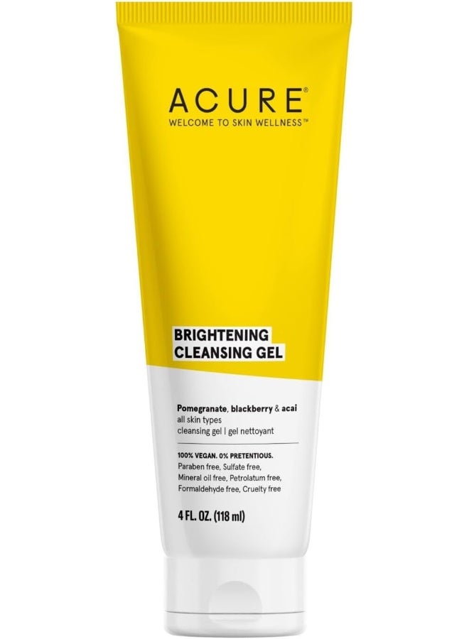 ACURE Brightening Cleansing Gel 118ml (Paraben Free, Sulfate Free) - Image 1