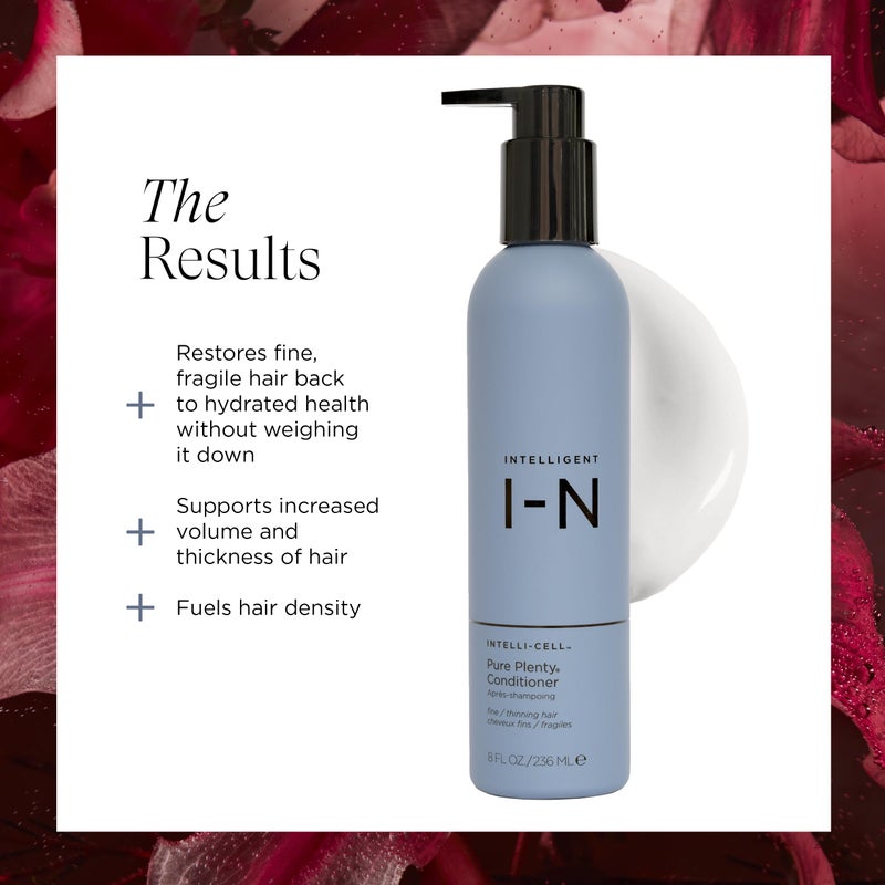 Intelligent Nutrients Pure Plenty Conditioner Boosts Volume and Shine for Fine, Thinning Hair, Organic Replenishing Formula, Vegan, 8.5 Oz - Image 3